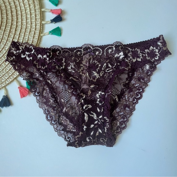 Victoria's Secret Dream Angels 3-Pack Shine Lace Shimmer Cheekini Panties S NEW - Picture 6 of 9